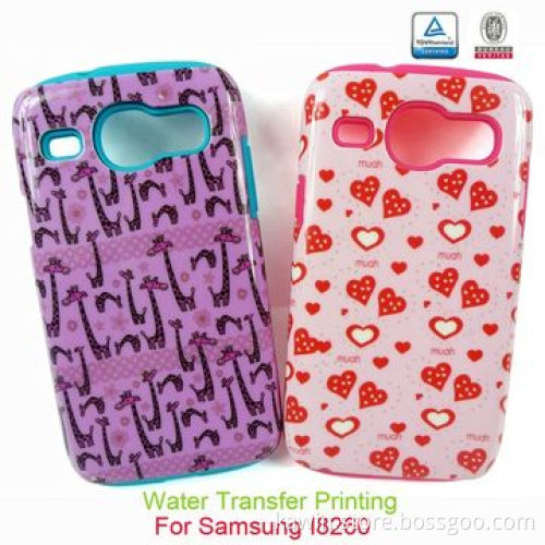 Water Transfer Printing PC + Silicone Cover for Samsung i8260
